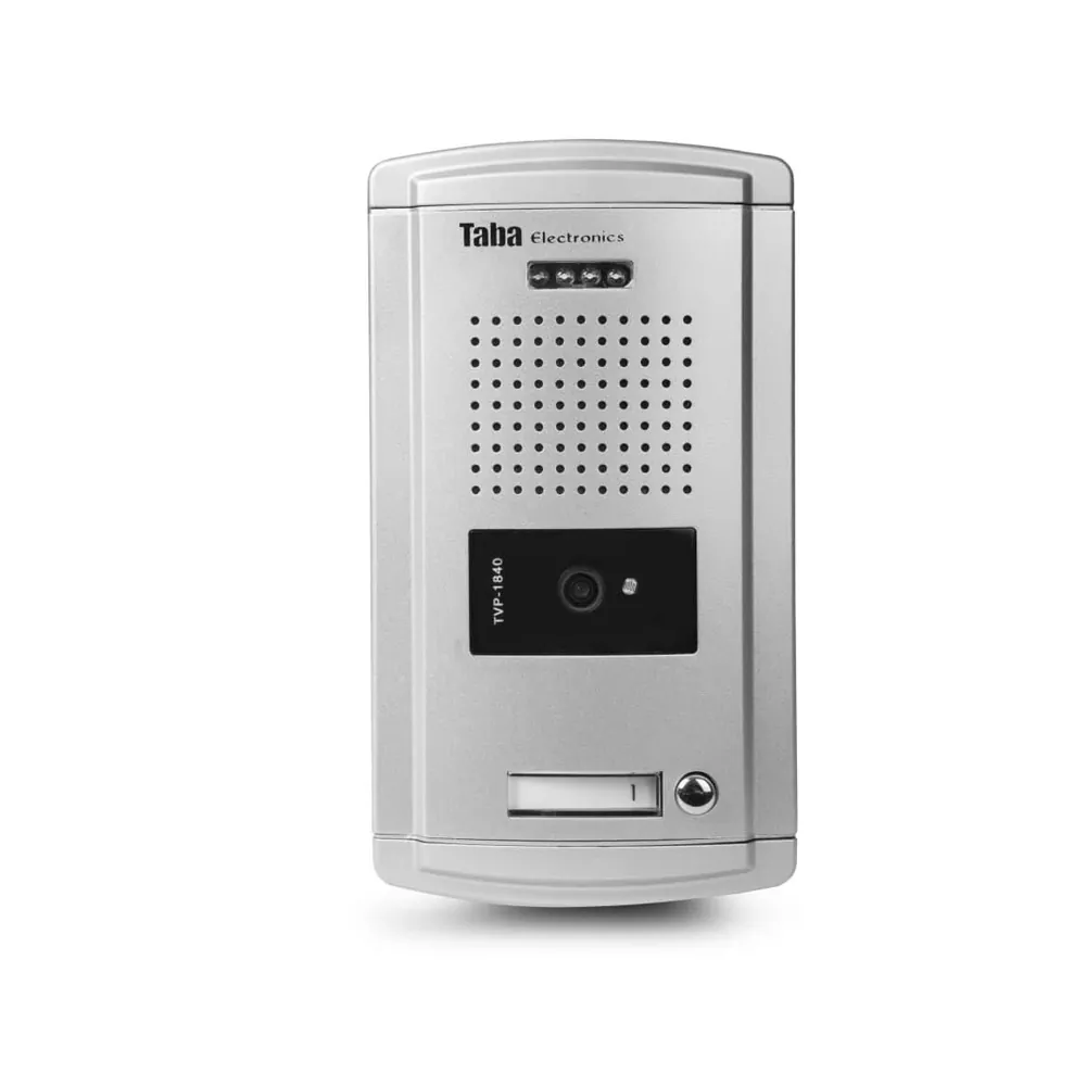 taba-tvp-1840-sepehr-video-door-phone.jpg پنل آیفون تصویری تابا مدل TVP-1840 سپهر با دوربین کرهای و بدنه آلومینیومی